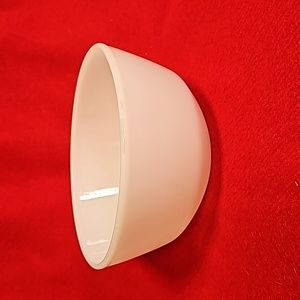 VINTAGE FIRE KING MILK GLASS ANCHOR HOCKING BOWL - SIZE 7.25" D X 3.5" T